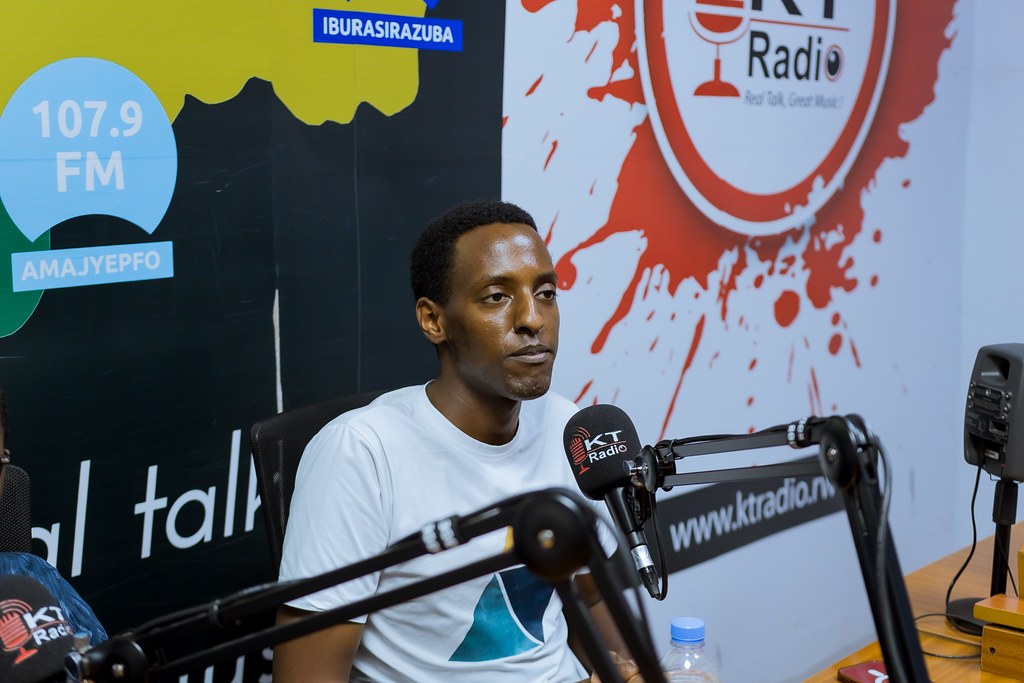 Calvin Ganza of The Gym software development trainee program during EdTech Mondays Rwanda