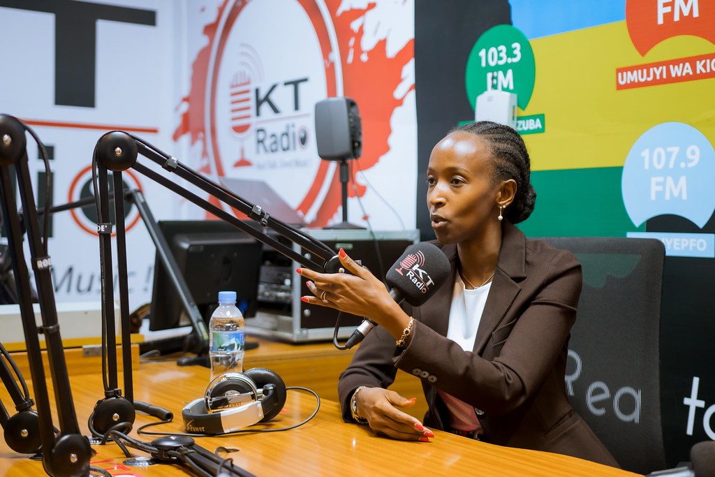 Allen Kenduga, CEO of Talent Match, during EdTech Mondays Rwanda